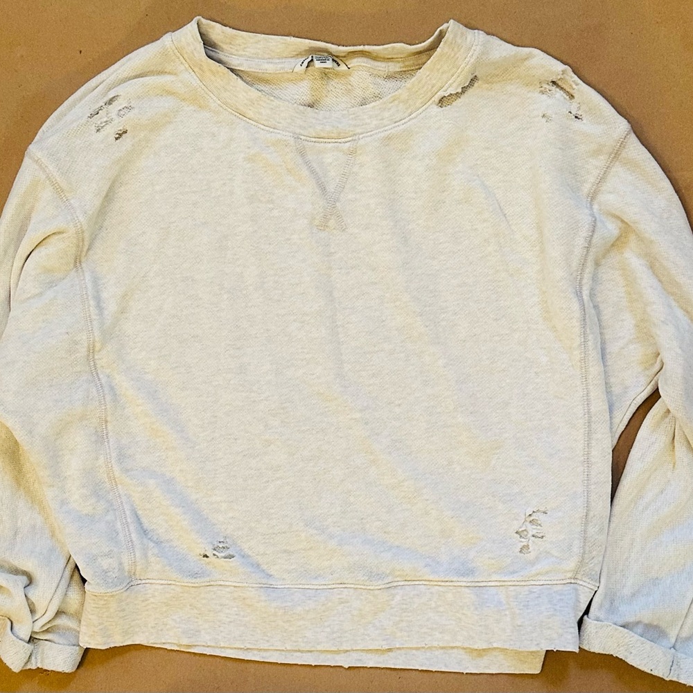 American Eagle Outfitters Cream Knit Top